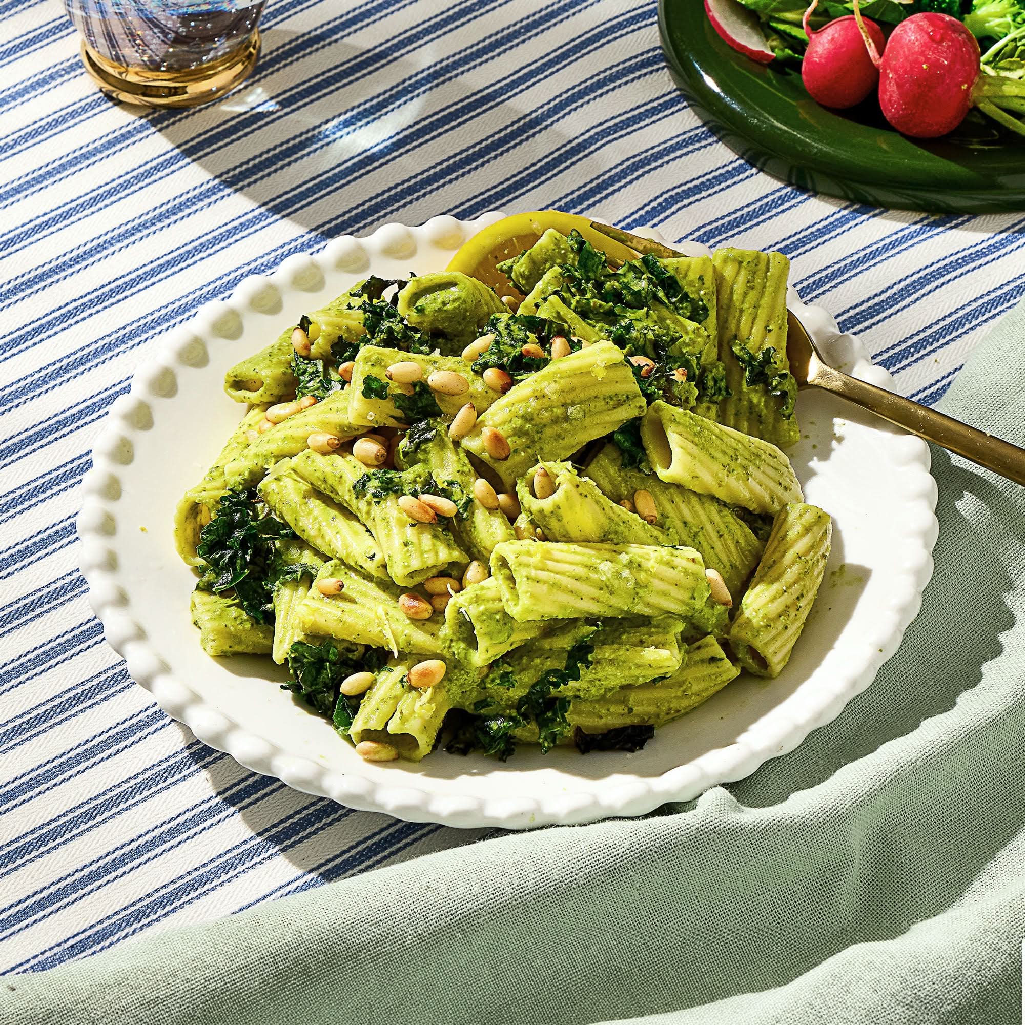 Green Goddess Rigatoni Pasta